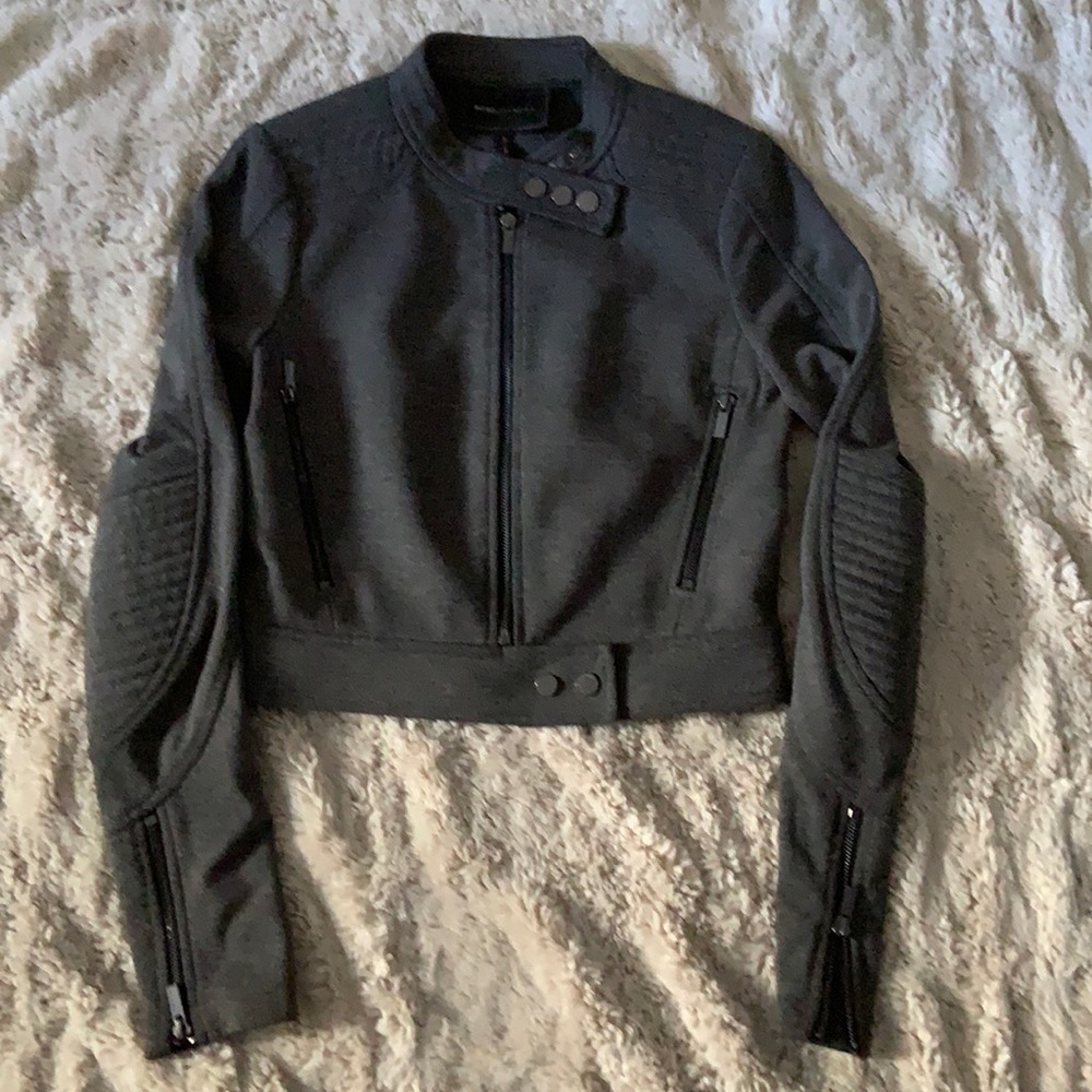 Bcbg designer crop top cool jacket